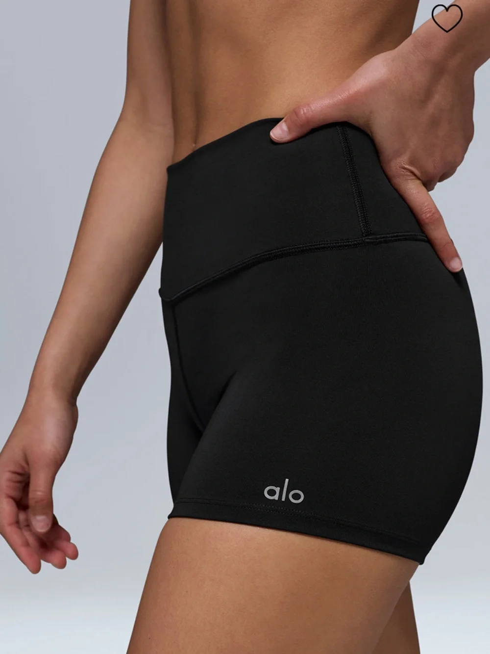 ALO Yoga Black High-Waist Bike Shorts